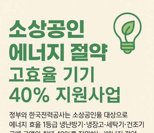 “소상공인 부담 덜고, 전기요금 줄이고”